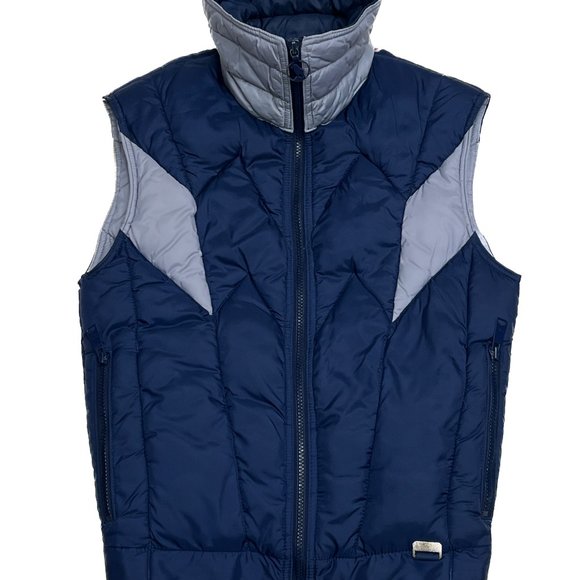 Vintage Women's Ski Vest Mountain Goat by White Stag Puffer 80's Red Blue Yellow - Picture 8 of 16